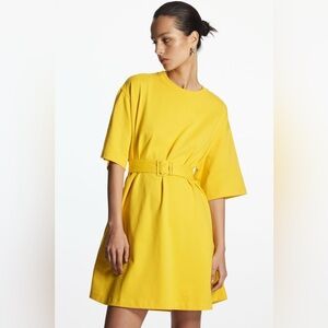 COS belted tshirt dress 💛💛💛